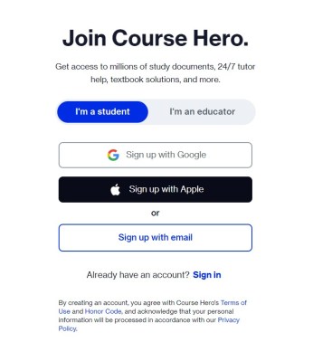 Course Hero Accounts & Passwords