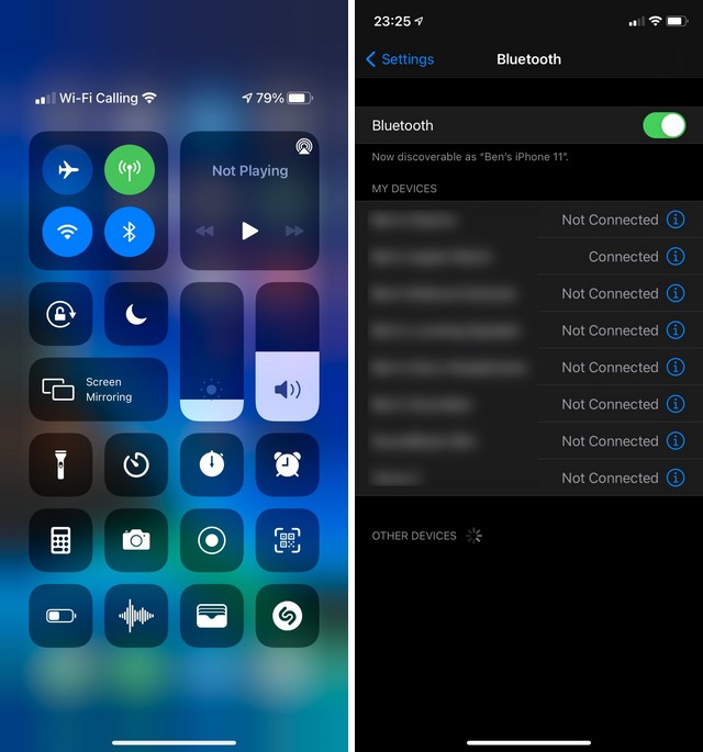 How to enable Bluetooth on iOS