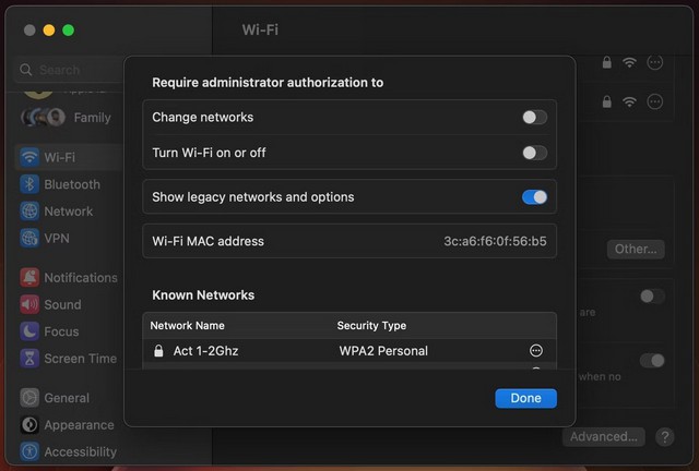 Change the MAC address of your Mac