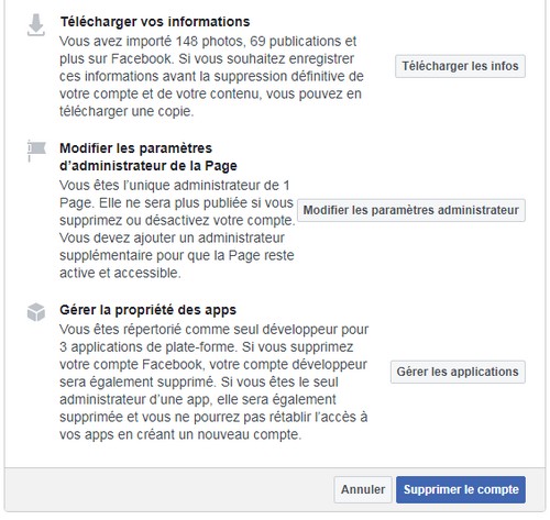 Permanently delete your Facebook account