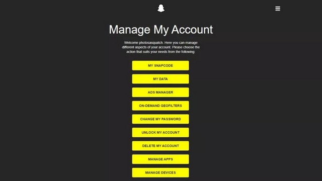 Delete your Snapchat account