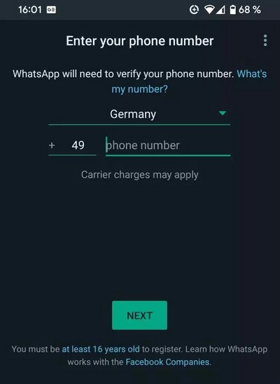 Enter your phone number