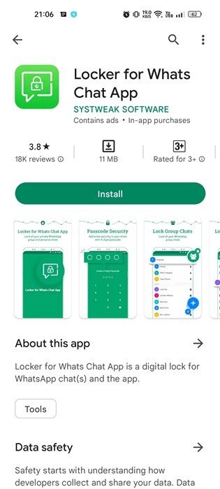 Locker for Whatsapp Chat