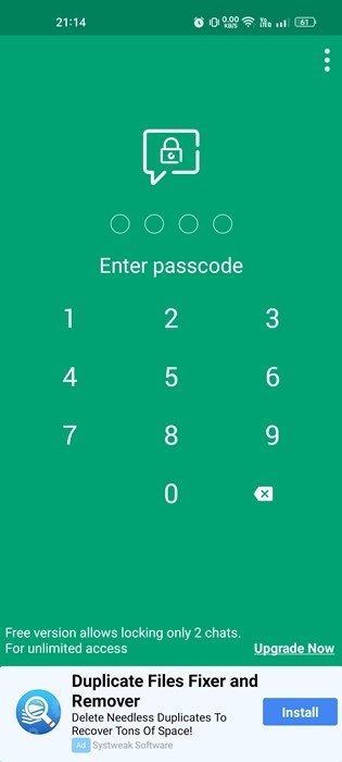 Lock your WhatsApp chats with a password