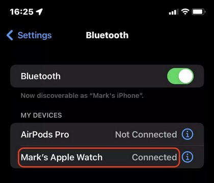 Connect or disconnect WhatsApp to your Apple Watch