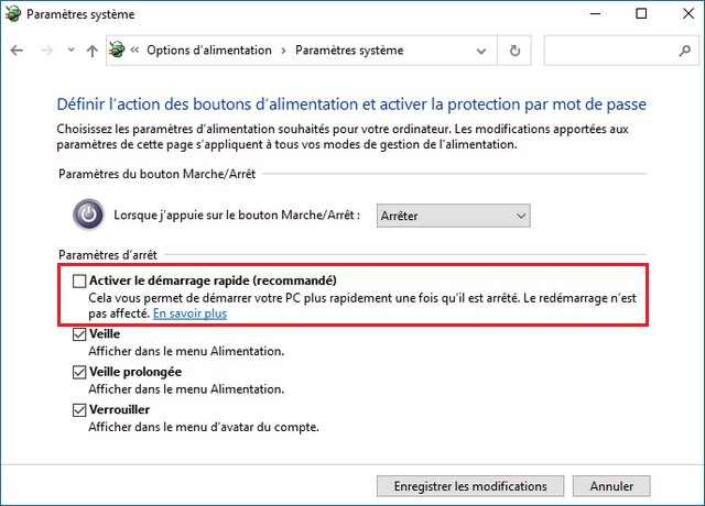 Disable Fast Startup Windows 11