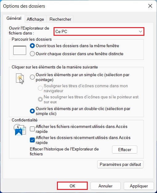 Disable Quick Access in Windows 11