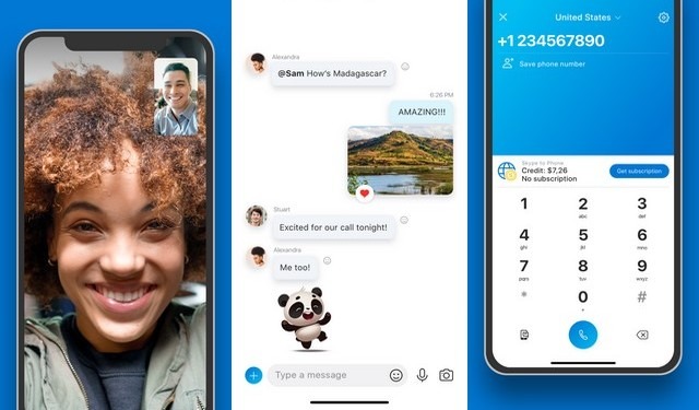Skype - a video chat application