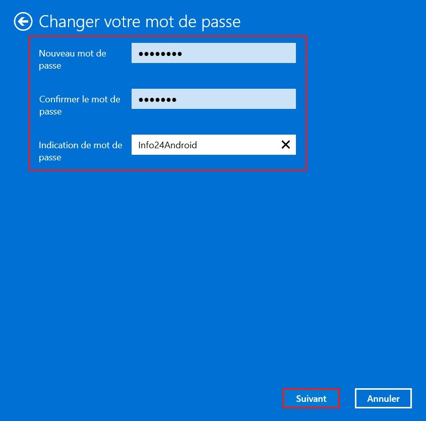 Windows 11 password change
