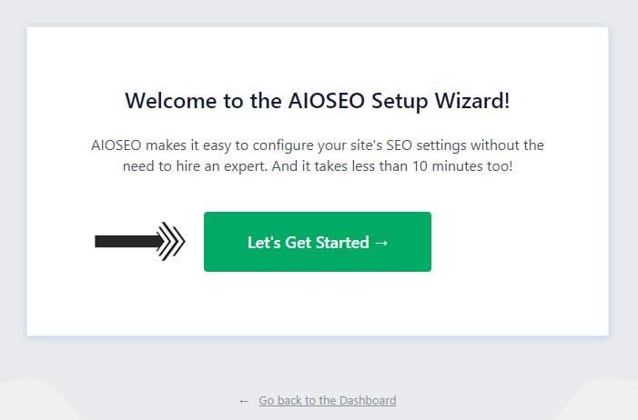 AIOSEO start page