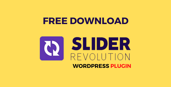 Slider Revolution Plugin Free Download