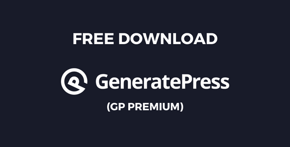 GeneratePress Premium Theme Free Download