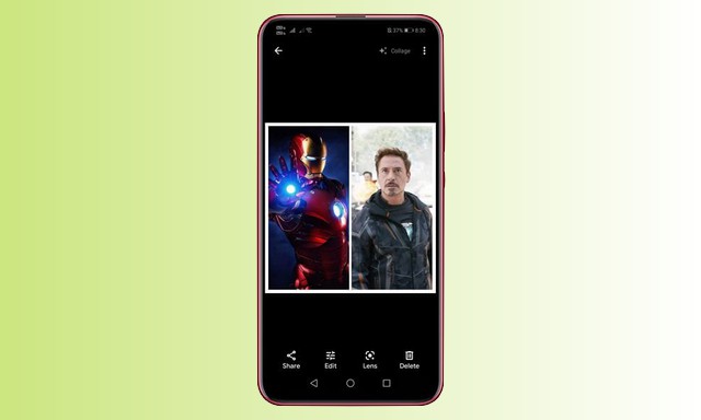 How to put two photos side by side on Android