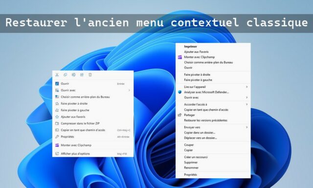 Restore the old classic context menu - Windows 11