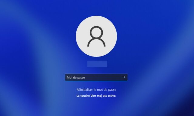 Reset account password from the lock screen on Windows 11