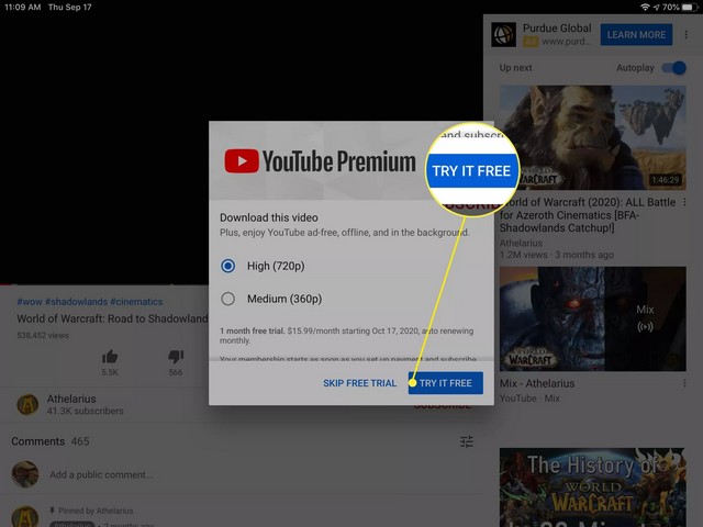 Download YouTube Video to iPad