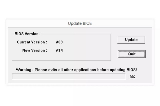 Save the BIOS update