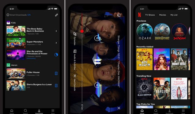 Netflix - application for watching movies