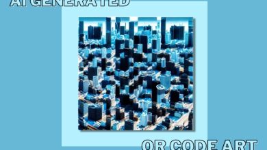 A featured image showcasing QR code art generated using AI