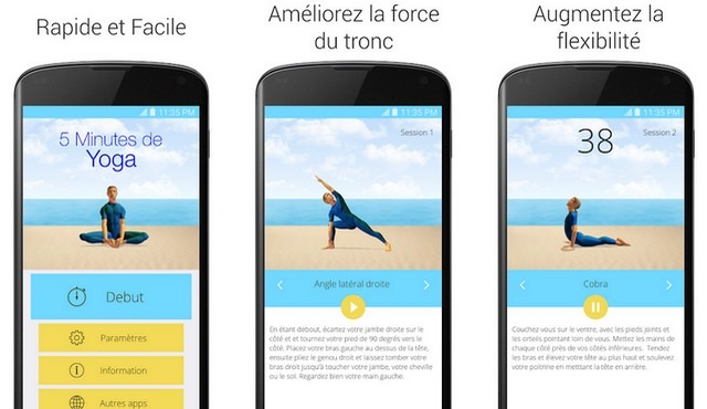 5 Minute Yoga - an app for exercising at home