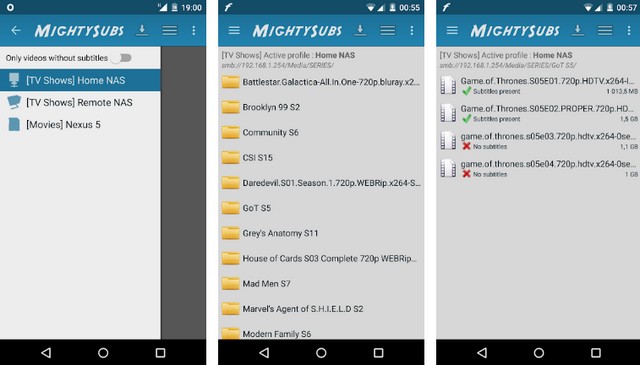MightySubs - application for downloading subtitles