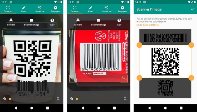QR code and barcode scanner