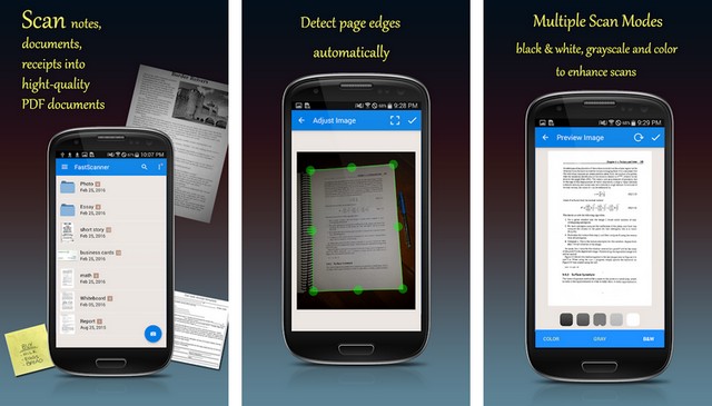 Fast Scanner - Applications for scanning documents