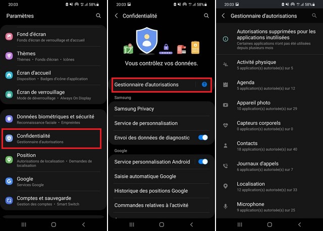 How to access permission settings