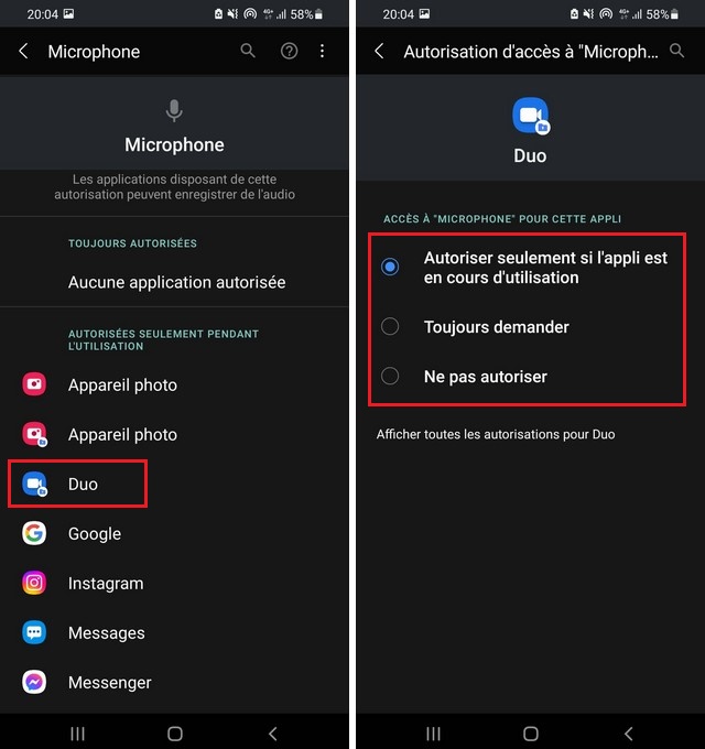 Manage app permissions