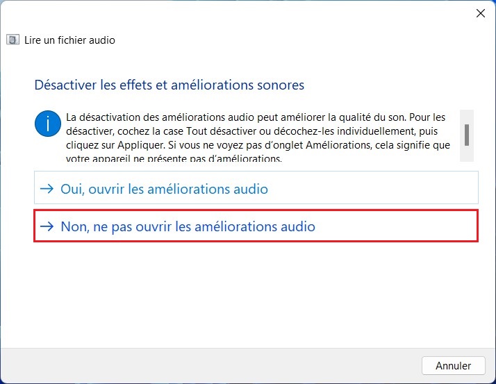 Fix sound problem on Windows 11