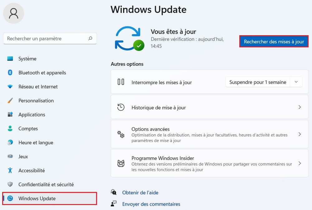 Check for Windows updates
