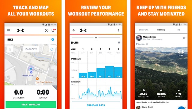 Map My Ride - Android cycling app