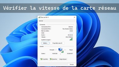 Vérifier la vitesse de sa carte réseau sur Windows 11