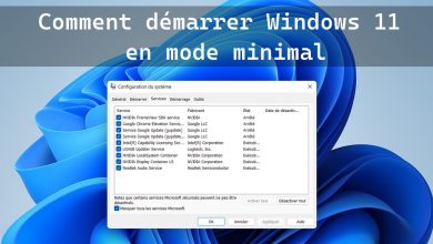 Comment effectuer un démarrage minimal sous Windows 11