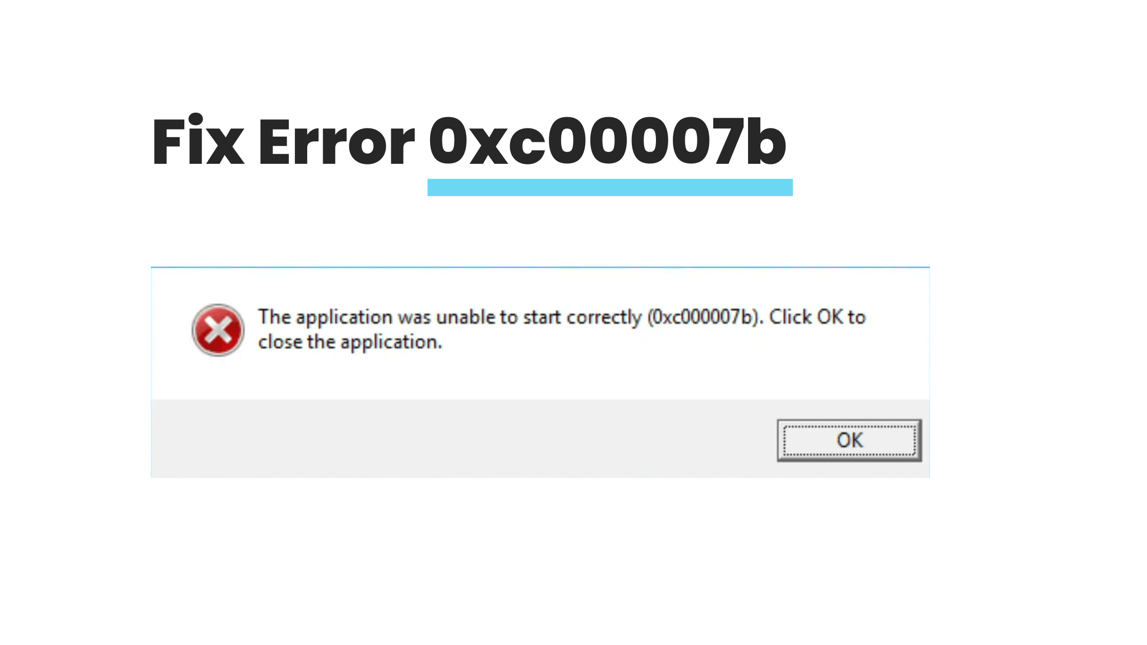 Fix Error 0xc00007b