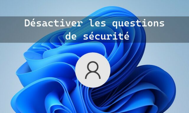 How to disable security questions for local accounts