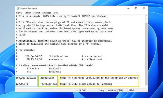 How to edit hosts file on Windows 11