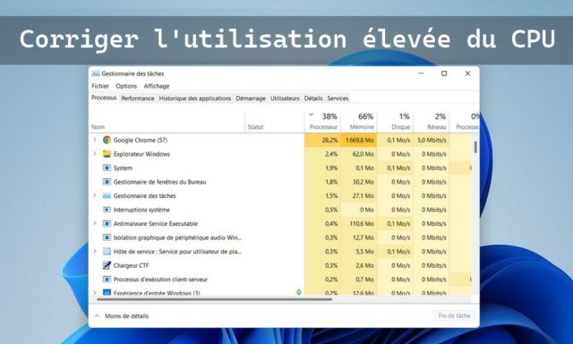 How to fix high CPU usage on Windows 11