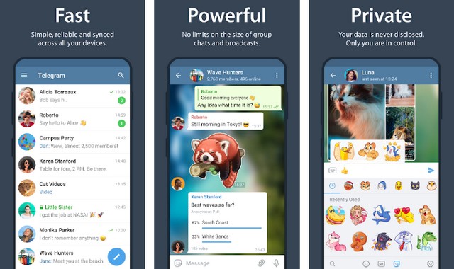 Telegram - meilleure application comme WhatsApp