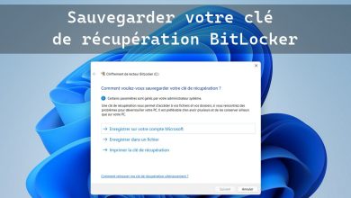 Comment sauvegarder votre clé de récupération BitLocker