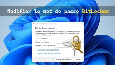 Comment changer le mot de passe BitLocker