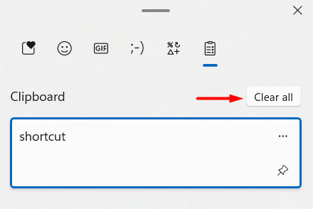 Clear contents inside Clipboard by opening itself