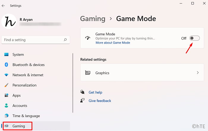 disable game mode on Windows 11 PC - Windows Key Not Working