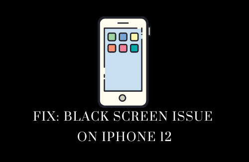 Fix Black Screen issue on iPhone 12
