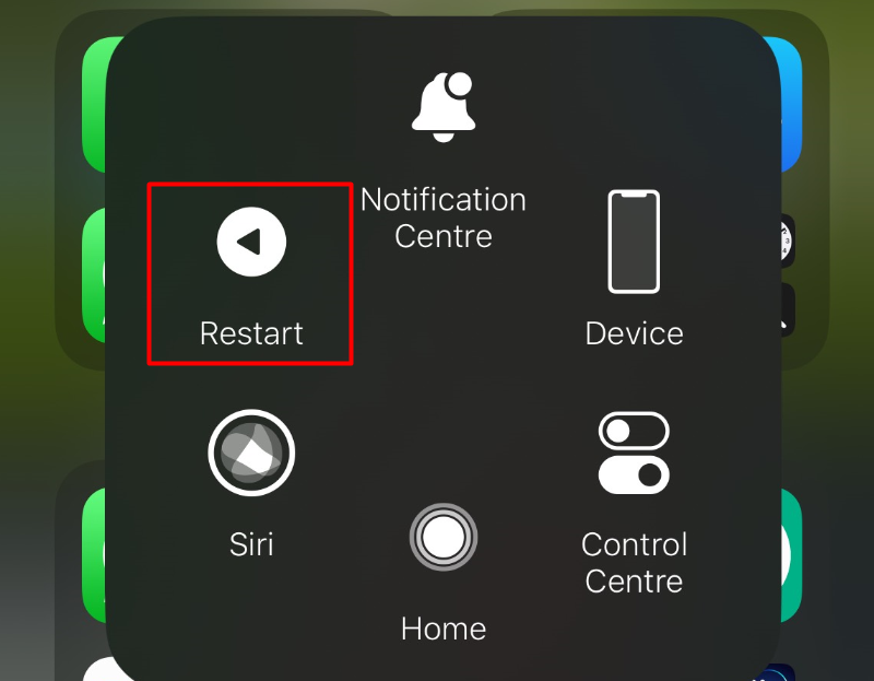 Restart your iPhone