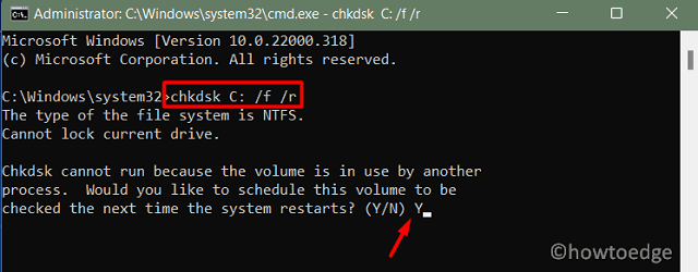 CHKDSK Windows 11 Error 8007001F – 0x4000D