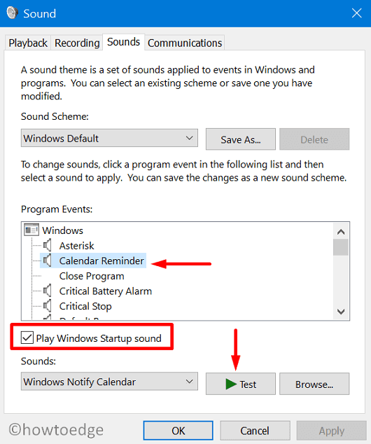 Enable or Disable Windows 10 Startup Sound
