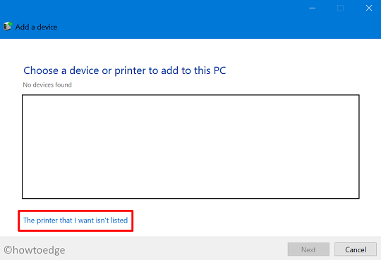 Network Printer Error 0x00000bcb - device not listed