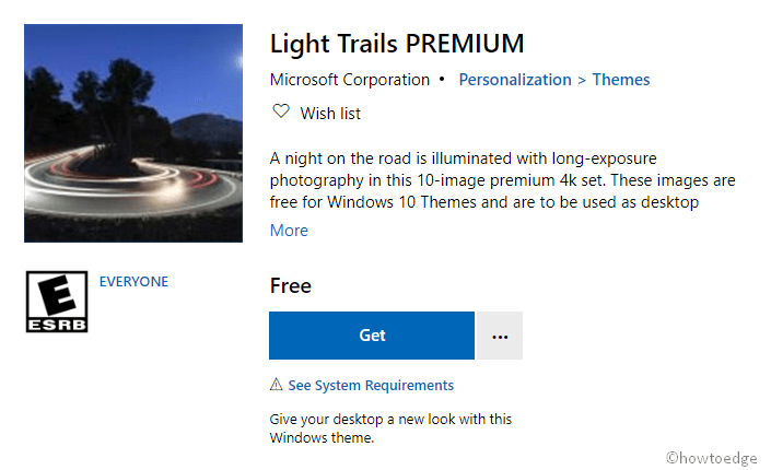 Light Trails PREMIUM Windows 10 Theme