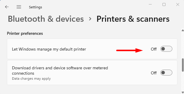 Printer preferences
